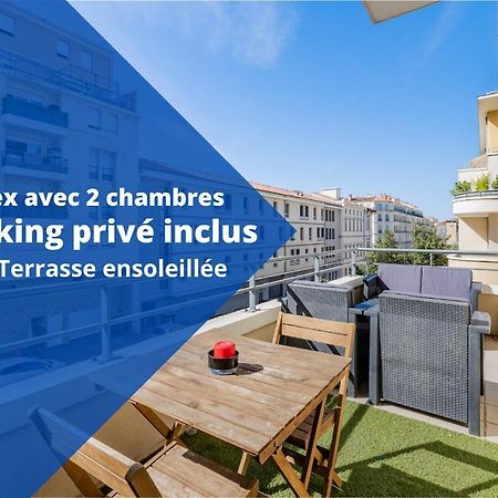 La Joliette; Duplex 2 chambres, PARKING INCLUS+ Terrasse+ ascenseur Marsiglia Esterno foto